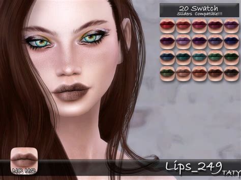 Lips 249 By Tatygagg At Tsr Sims 4 Updates