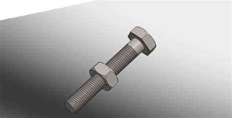 Nut And Bolts 3d Cad Model Library Grabcad