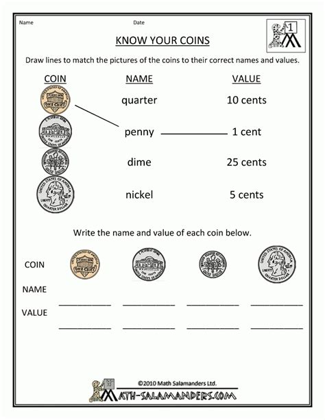 66 Fun Money Worksheets To Print Kittybabylove Easy Money