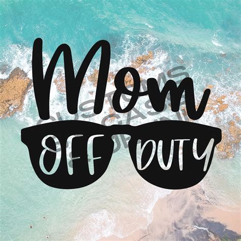 mom off duty svg png etsy
