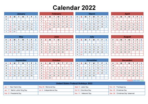 You can select and print a full size calendar of the whole year or any month. Free Printable 2022 Calendar with Holidays as Word, PDF