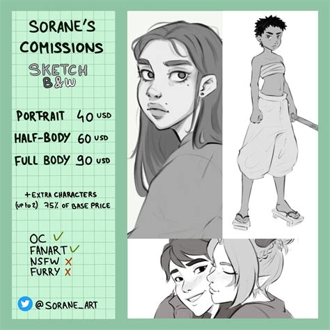 Sorane🌻comission Open On Twitter Hi Im Finally Available For Commissions Starting Next Month