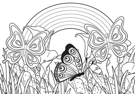 Rainbow coloring pages are a fun way for the little ones to learn their colors. Free Printable Rainbow Coloring Pages For Kids