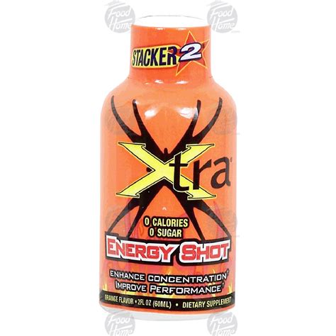 Stacker 2 Xtra Energy Shot Orange Flavor 2fl Oz