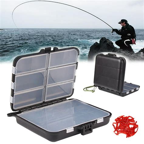 Portable Fishing Lures Hook Bait Tackle Storage Tackle Box Plastic
