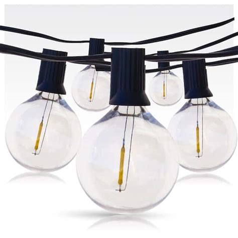 Newhouse Lighting Outdoorindoor 25 Ft 25 Plug In Globe Bulb String