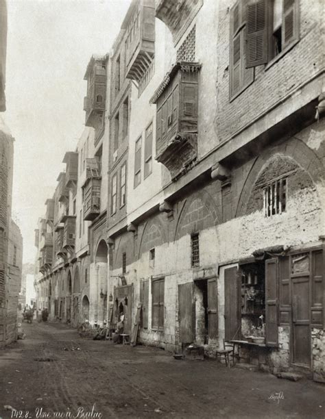 egypt cairo na street in the bulaq section of cairo egypt photograph mid or late 19th