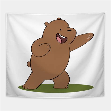 Grizz worries the bears have lost their survival instincts. Grizz - WE BARE BEARS - We Bare Bears - Tapestry | TeePublic