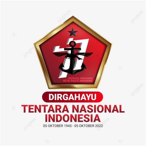 Capanna Tni Tentara Nasional Indonesia Ke 77 Logo Con Testo Png E