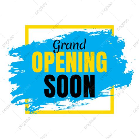 Grand Opening Soon White Transparent Grand Opening Soon Banner Design