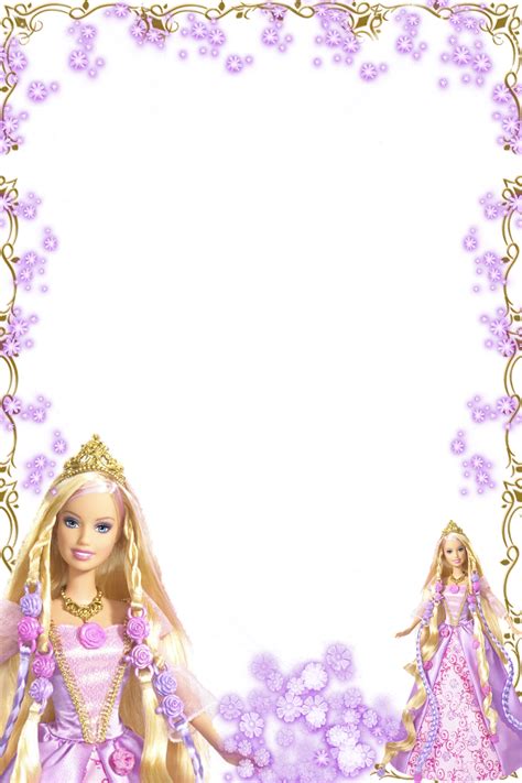Transparentes Barbie Dibujos Barbie Birthday Invitations Barbie