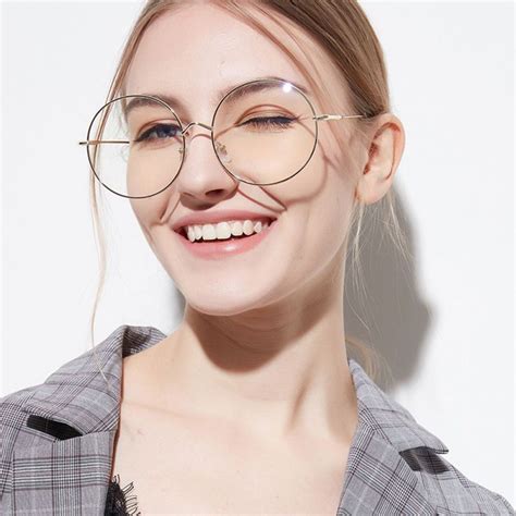 Women Metal Sunglass Eyewear Accessories Oversized Frames Round Frame
