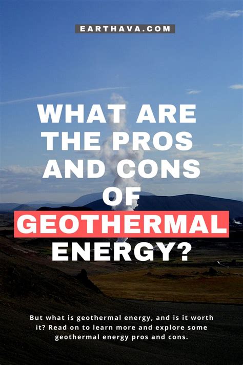 The Race For Clean Energy Geothermal Energy Pros And Cons In 2020