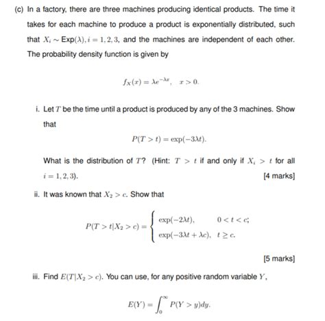 Solved C In A Factory There Are Three Machines Producing Chegg