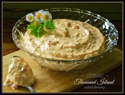 This recipe is my twist to the classic recipe made with a homemade sauce. Classic Thousand Island Salad Dressing - Wildflour's ...