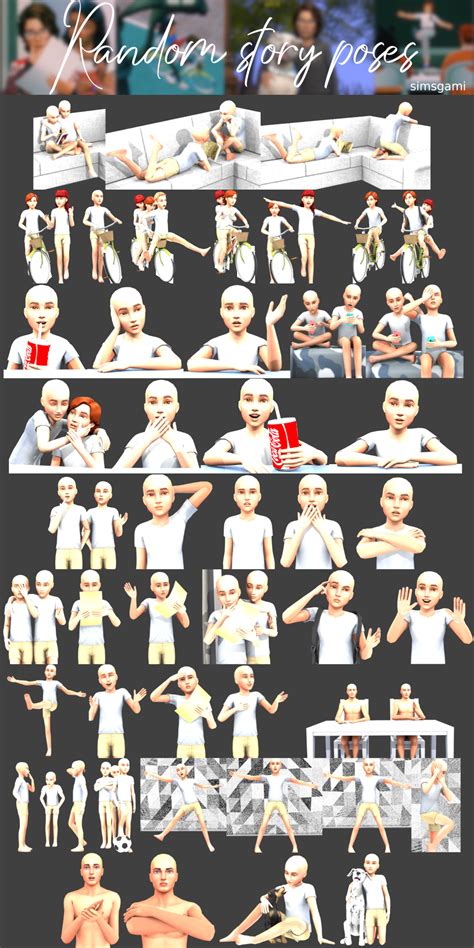 Simsgami — Random Story Poses I I Made All This Poses For My Sims