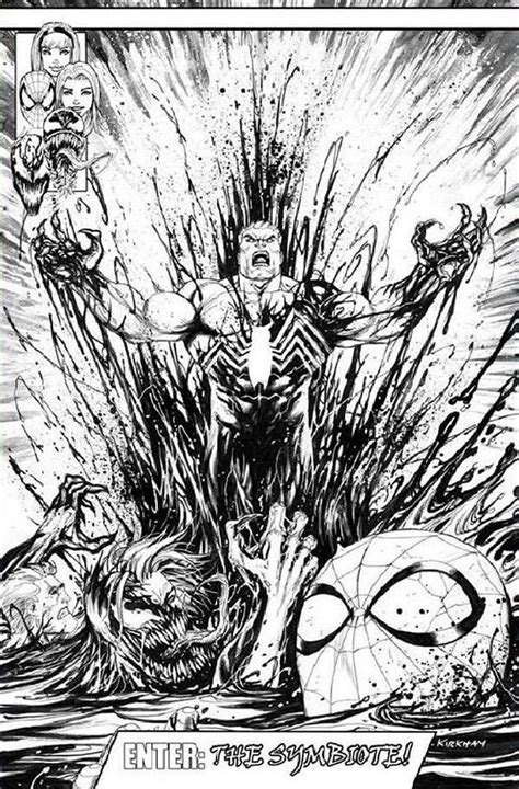 Marvel Comic Book Artwork Venom 6 Variant Cover By Tyler Kirkham
