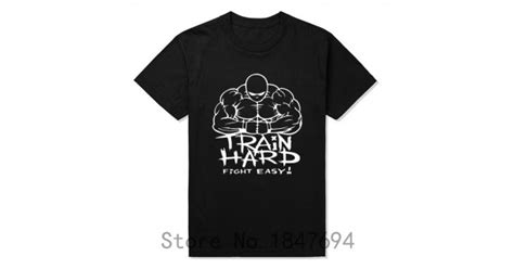 Summer Mens T Shirt Bodybuilding Undershirt Fitness Men Train Hard