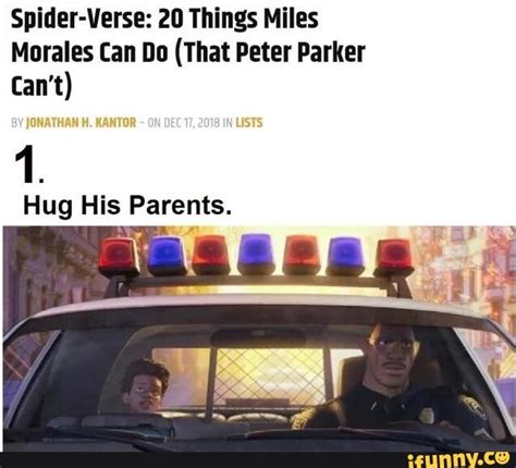 Spider Verse 20 Things Miles Morales Can Do That Peter Parker 1 Hug