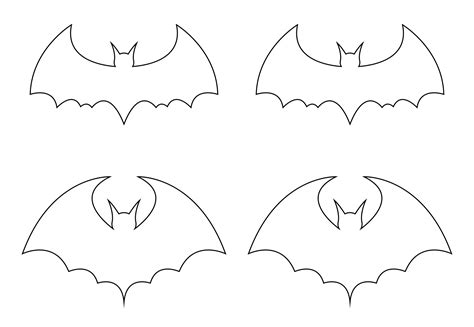 10 Best Bats For Bat Stencils Printable Pdf For Free At Printablee