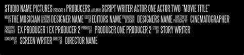 All created by our global community of independent web designers and. Movie Poster "Credits" Template - Resources - Affinity | Forum