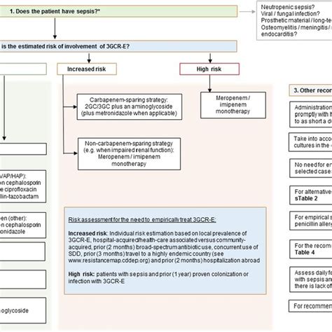 Flow Chart Of Guideline Recommendations On Empirical Antibiotic