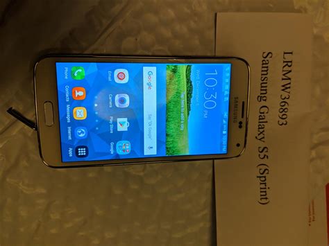 Samsung Galaxy S5 Sprint White 16gb Sm G900p Lrmw36893 Swappa