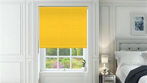 Classic Yellow Roller Blind New Sq Metre Pricing Shades Blinds