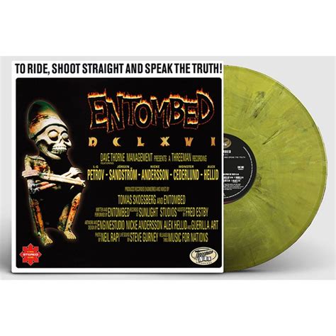 Entombed Dclxvi To Ride Shoot Straight And Speak The Truth Yellowblack Marbled Vinyl Lp