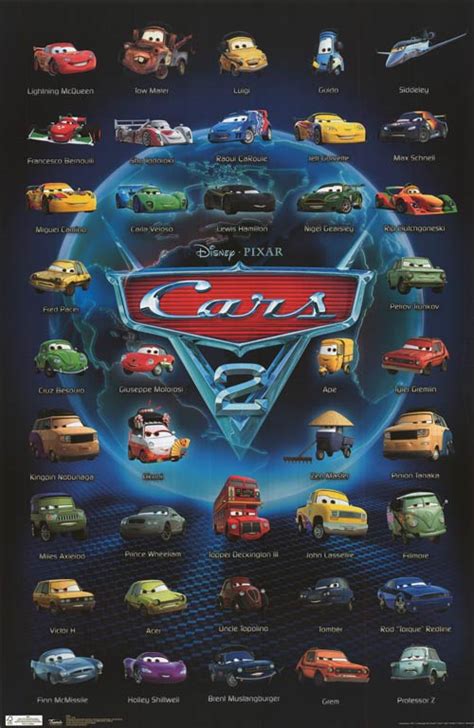 A page for describing characters: Cars 2 movie posters at movie poster warehouse movieposter.com
