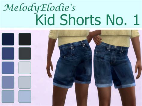 The Sims Resource Melodyelodie Kid Shorts No 1