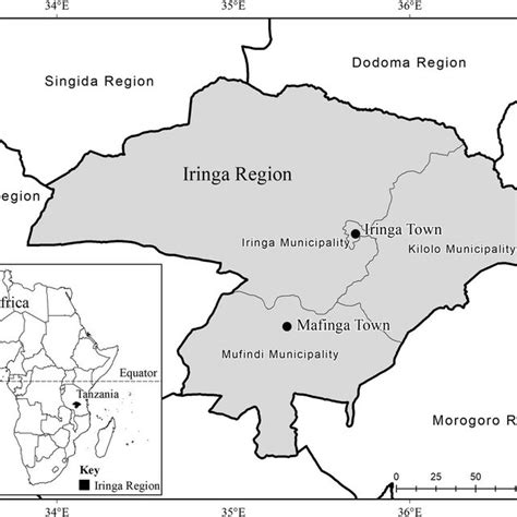 Location Of Iringa Region In Tanzania Download Scientific Diagram