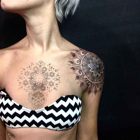 Shoulder Mandala Tattoo Designs For Women