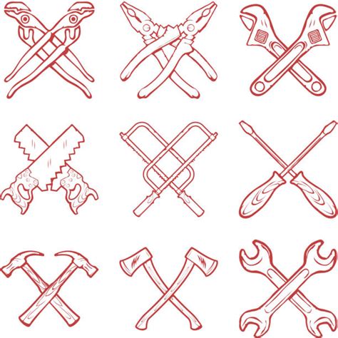 Crossed Hammer And Saw Illustrations Royalty Free Vector Graphics