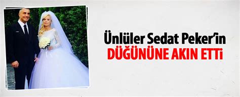 Sedat peker kadar karısı özge peker de kamuoyunun hep ilgi odağında oldu. Sedat Peker düğün yaptı