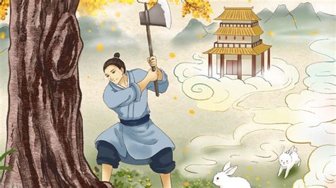 Mid Autumn Festival Story Chang E Jade Rabbit And Wu Gang Story In