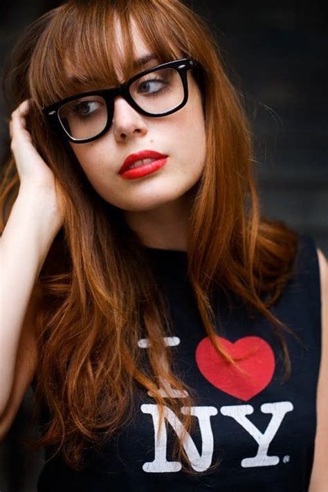 adorable design red lipstick shades of red nerdy glasses for girls nerdy glasses red hair