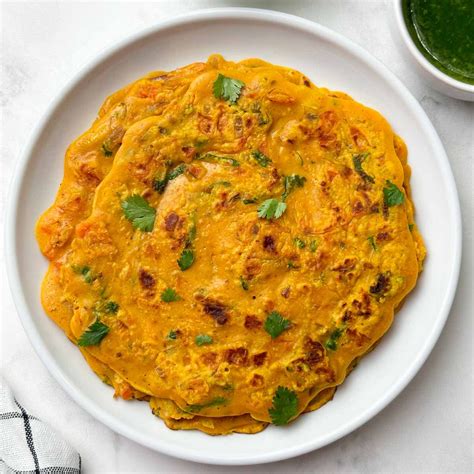 Besan Chilla Savory Gram Flour Pancakes Indian Veggie Delight