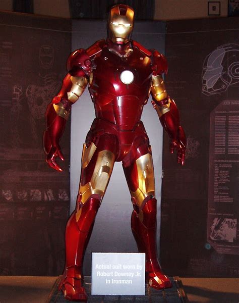 Action, science fiction, adventure stars : Hollywood Movie Costumes and Props: Iron Man suit and Tony ...