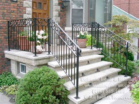 Our wrought iron collection includes railings, gates, fences, modern railings and more custom made wrought iron features for your home and garden. Exterior Railings - Dufferin Iron & Railings … | Iron ...
