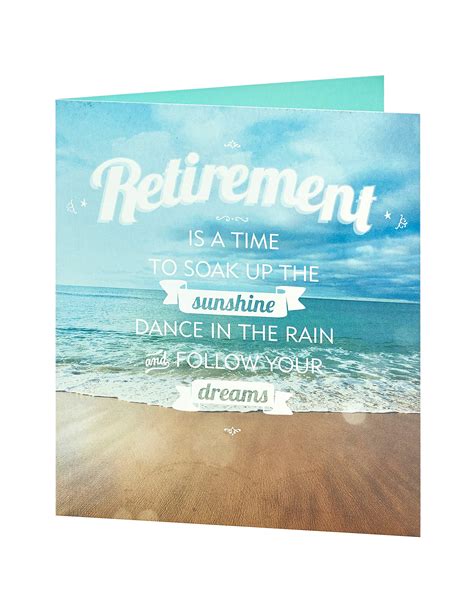 Buy Retirement Card Congratulations Retirement Card Lovely Beach
