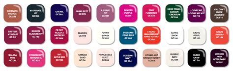 Awesome New Opi Gel Colors 9 Opi Gel Nail Polish Color Chart