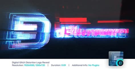 Kenapa harus undangan digital ? Digital Glitch Distortion Logo Reveal » Free After Effects ...