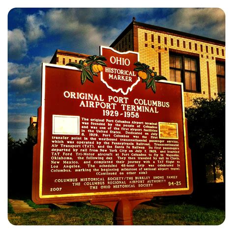 Remarkable Ohio Ohio Historical Marker #94-25 Original Port