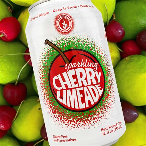 Sparkling Cherry Limeade Case Of 24 Devils Foot Beverage Company