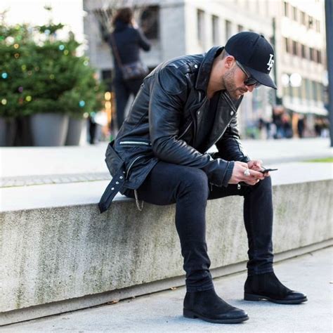 Casual Black Chelsea Boots Men Outfit How To Wear Chelsea Boots For