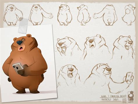 Cartoon Bear Design Peepsburghcom