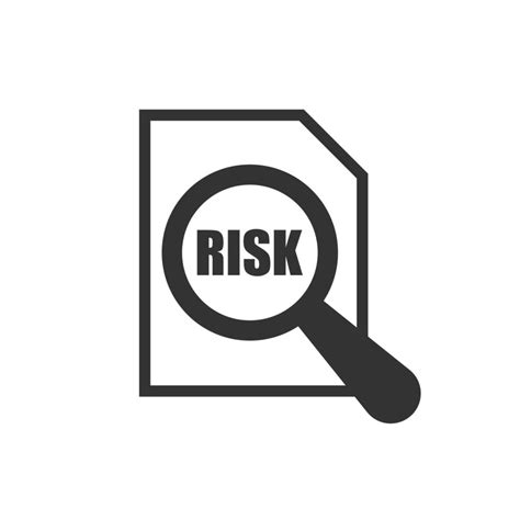 Risk Level Icon In Flat Style Result Vector Illustration On White Isolated Background