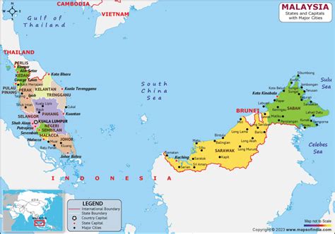 Malaysia Map Hd Political Map Of Malaysia