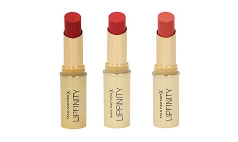 Über rossmann blogger erhielt ich die möglichkeit. Three Max Factor Lipfinity Lipsticks | Groupon Goods